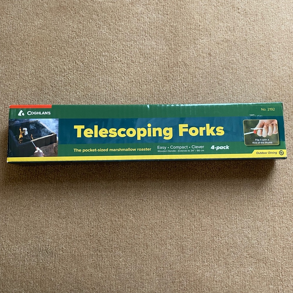 NWT telescoping forks for s’mores !